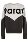 Isabel Marant Étoile Isabel Marant Etoile Houston Sweatshirt With Flocked Logo In Black