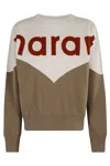 Isabel Marant Étoile Isabel Marant Etoile Two-tone Cotton Blend Houston Sweatshirt In Brown