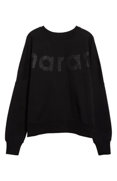 Isabel Marant Étoile Houston Logo Graphic Sweatshirt In Black