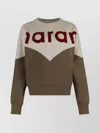 Isabel Marant Étoile Houston Logo Pullover Velvet Effect Print In Multi