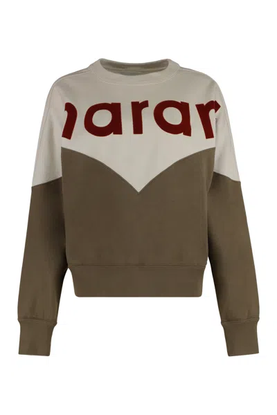 Isabel Marant Étoile Isabel Marant Etoile Houston Logo Sweatshirt In Brown