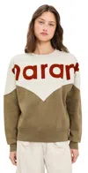 Isabel Marant Étoile Isabel Marant Etoile Two-tone Cotton Blend Houston Sweatshirt