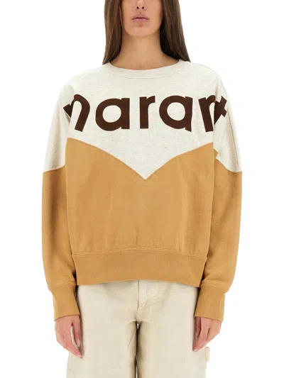 Isabel Marant Étoile Two-tone Cotton Blend Houston Sweatshirt In Multicoloured