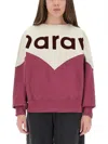 Isabel Marant Étoile Isabel Marant Etoile Two-tone Cotton Blend Houston Sweatshirt In Multi