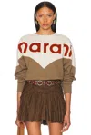 Isabel Marant Étoile Isabel Marant Etoile Two-tone Cotton Blend Houston Sweatshirt In Multi