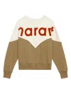 Isabel Marant Étoile Isabel Marant Etoile Two-tone Cotton Blend Houston Sweatshirt In Brown