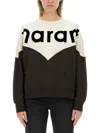 Isabel Marant Étoile Isabel Marant Etoile Two-color Cotton Blend Houston Sweatshirt Women In Black