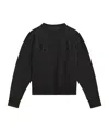 Isabel Marant Étoile Houston Glitter Logo Crewneck Sweatshirt In Black