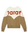 Isabel Marant Étoile Isabel Marant Etoile Two-tone Cotton Blend Houston Sweatshirt In Gold