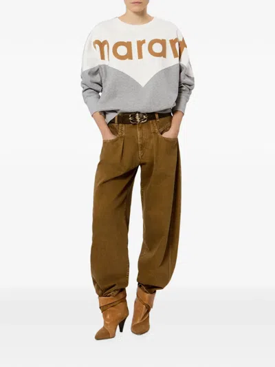 Isabel Marant Étoile Houston Sweat Shirt In Gray