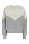 Isabel Marant Étoile Cotton Sweatshirt With Logo Print In Gray