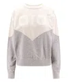 Isabel Marant Étoile Cotton Sweatshirt With Logo Print In Grey