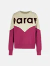 Isabel Marant Étoile 'houston' Sweatshirt In A Grape-and-eye Cotton Blend