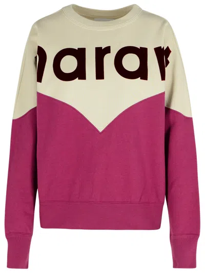 Isabel Marant Étoile Houston Sweatshirt In A Grape-and-eye Cotton Blend