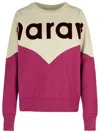 Isabel Marant Étoile Isabel Marant Etoile Two-tone Cotton Blend Houston Sweatshirt In Pink
