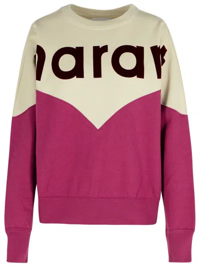 ISABEL MARANT ÉTOILE ISABEL MARANT ÉTOILE 'HOUSTON' SWEATSHIRT IN A GRAPE-AND-EYE COTTON BLEND