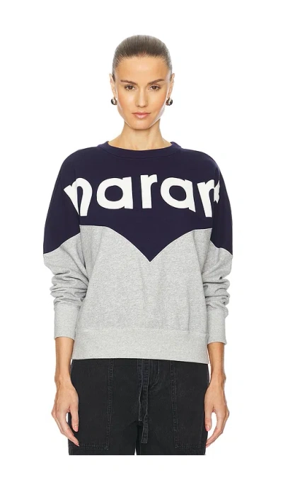 Isabel Marant Étoile Isabel Marant Etoile Houston Sweatshirt With Flocked Logo In Black