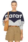 Isabel Marant Étoile Navy & Gray Houston Sweatshirt In Blue