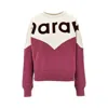 Isabel Marant Étoile Isabel Marant Etoile Two-tone Cotton Blend Houston Sweatshirt In Multi