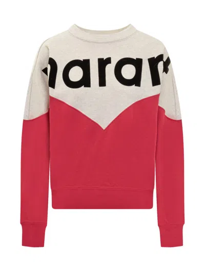 Isabel Marant Étoile Houston Logo Printed Crewneck Sweatshirt In Multi