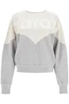 Isabel Marant Étoile Houston Crewneck Logo Sweatshirt In Grey