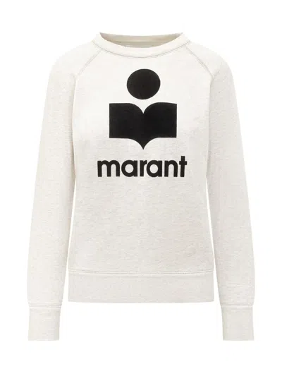 Isabel Marant Étoile Iconic Logo Sweatshirt In White