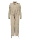 Isabel Marant Étoile Idany Drawstringed Detailed Jumpsuit In Neutral