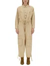 Isabel Marant Étoile Idany Drawstringed Detailed Jumpsuit In Neutral
