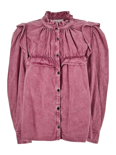 Isabel Marant Étoile Idety Blouse In Pink