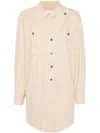 Isabel Marant Étoile Beige Ilaya Minidress In Brown
