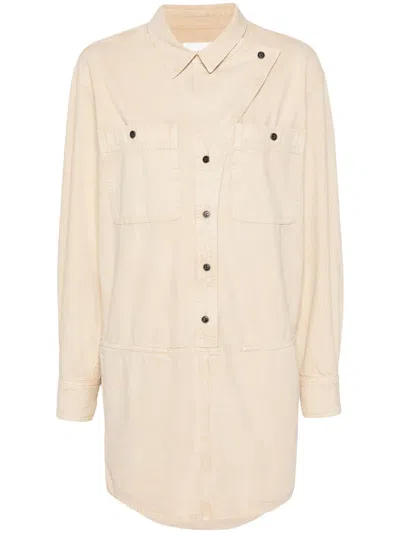 Isabel Marant Étoile Beige Ilaya Minidress In Brown