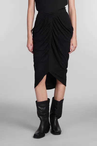 Isabel Marant Étoile Ilis Skirt In Black Polyamide