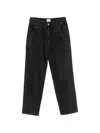 Isabel Marant Étoile Ilsa Drawstring Jeans In Black
