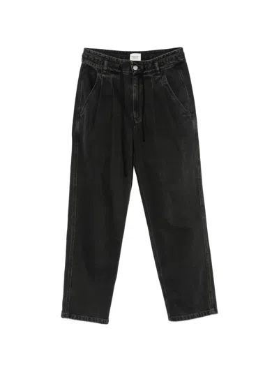 Isabel Marant Étoile Ilsa Drawstring Jeans In Black