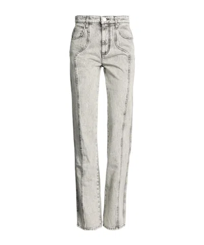 Isabel Marant Étoile Indigo Straight-leg Jeans In White