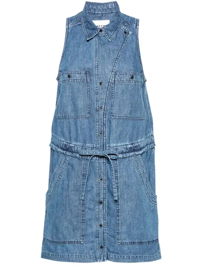 Isabel Marant Étoile Ines Sleeveless Cotton Midi Dress In Blau