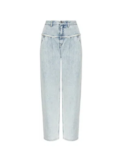 Isabel Marant Étoile Isabel Marant Etoile Iniza Pleated Jeans In Light Blue Denim