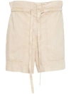 Isabel Marant Étoile Ipolyte Cotton Shorts In Neutrals