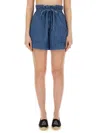 Isabel Marant Étoile Marant Etoile 'ipolyte' Bermuda Shorts In Blue
