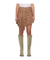 Isabel Marant Étoile Brown Juliany Miniskirt In Multicolor