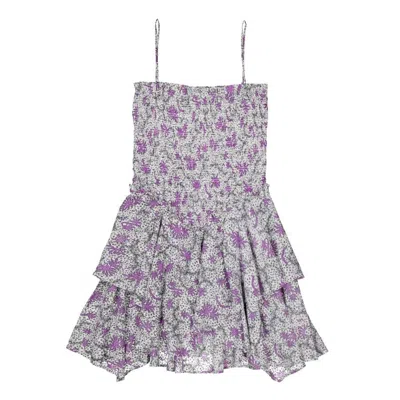 Isabel Marant Étoile Isabel Marant Anka Smocked Dress In Purple
