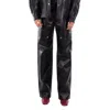 Isabel Marant Étoile Isabel Marant Ariete Straight-leg Leather Pants In Black
