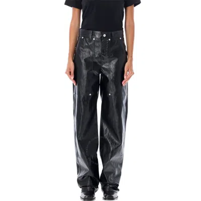 ISABEL MARANT ÉTOILE ISABEL MARANT ARIETE STRAIGHT-LEG LEATHER PANTS