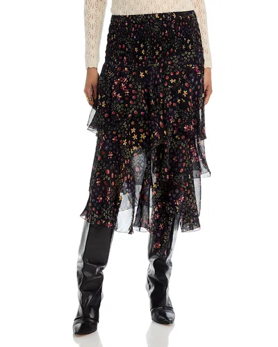 Isabel Marant Étoile Isabel Marant Brigitte Tiered Skirt In Multi