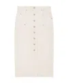 Isabel Marant Étoile Denim Vandy Skirt For In White