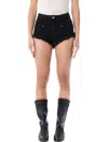 Isabel Marant Étoile Isabel Marant Eneidala Denim Shorts In Black