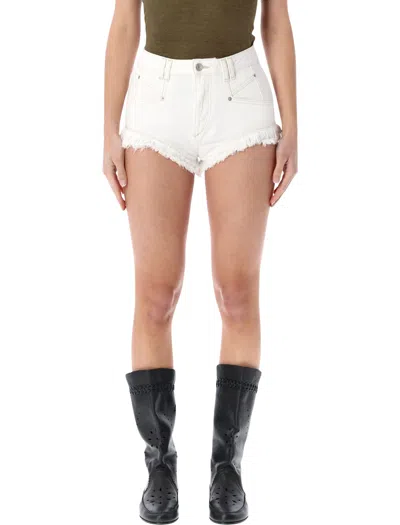 Isabel Marant Étoile Isabel Marant Eneidala Denim Shorts In White