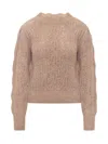Isabel Marant Étoile Crew Neck Sweater In Blue