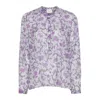Shop Isabel Marant Étoile Isabel Marant Maria Cotton Voile Blouse In Purple