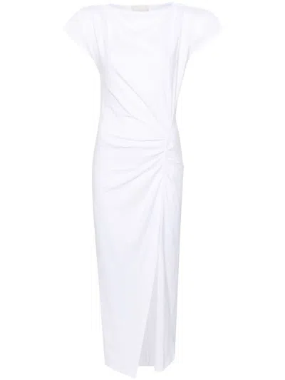 Isabel Marant Etoile  Nadela Cotton Draped Maxi Dress In White